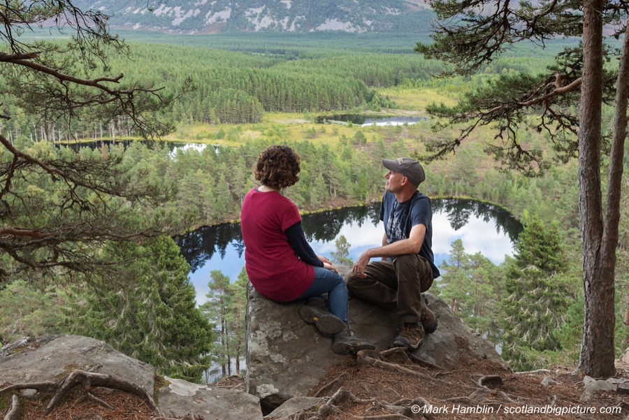 Viewpoint above Uath Lochans, Cairngorms National Park